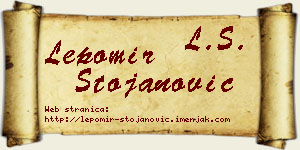 Lepomir Stojanović vizit kartica